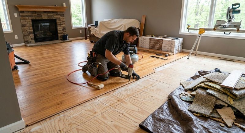 Hardwood Floor Installation in Highlands, TX