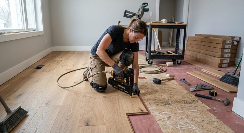 Hardwood Floor Installation in Highlands, TX
