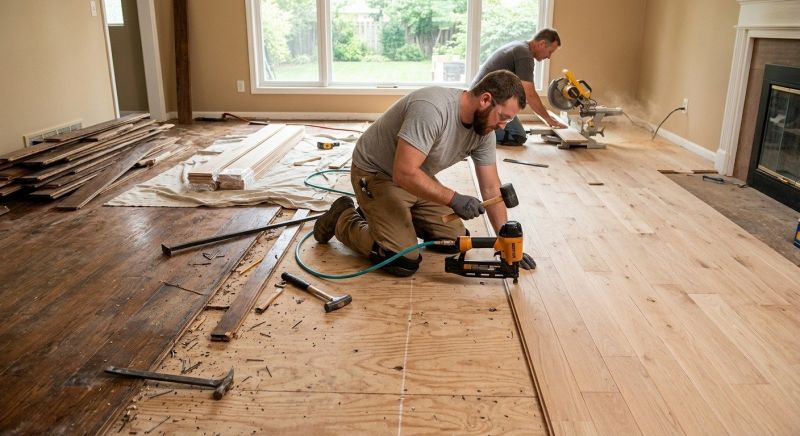 Hardwood Replacement in Santa Fe, TX