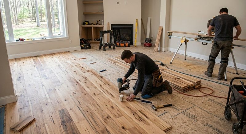 Hickory Floor Installation in South Houston, TX