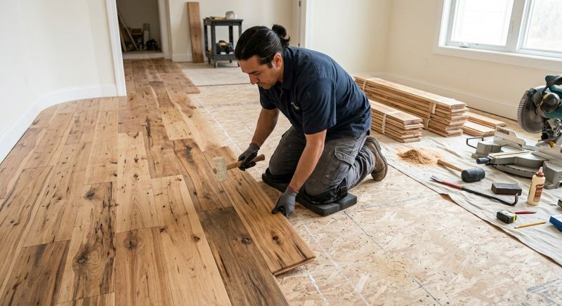 Hickory Floor Installation in South Houston, TX
