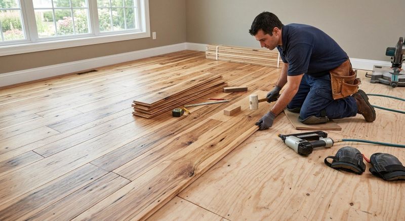 Hickory Floor Installation in South Houston, TX