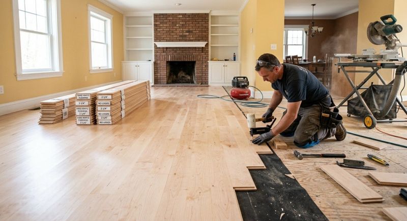 Maple Flooring Installation in Houston, TX