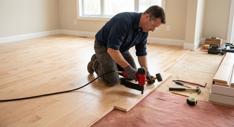 Maple Flooring Installation in Pasadena, TX