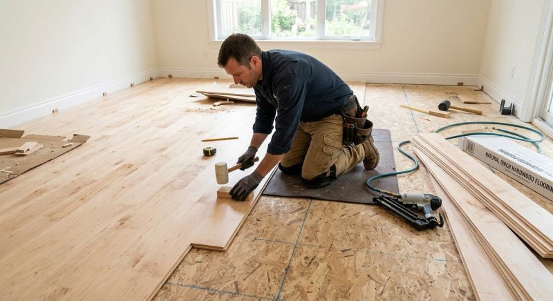 Maple Flooring Installation in Seabrook, TX