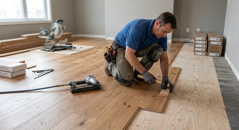 Maple Flooring Installation in Sugar Land, TX