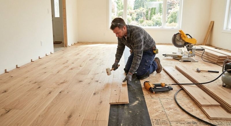 Oak Floor Installation in Crosby, TX