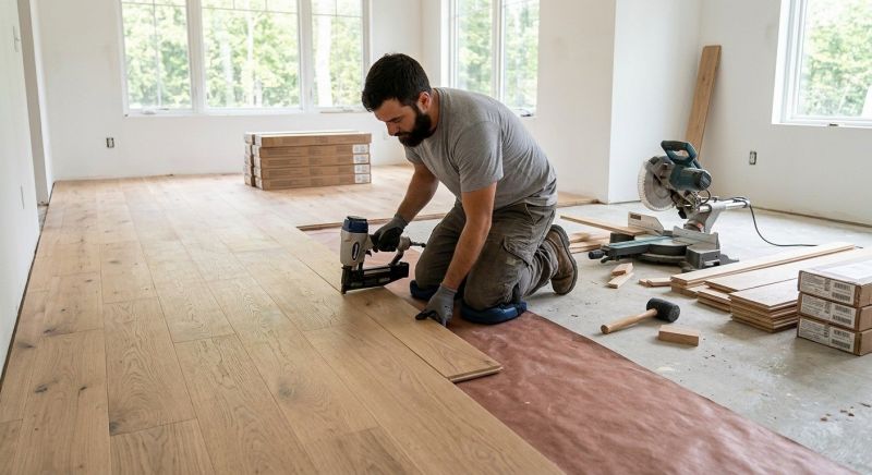 Oak Floor Installation in Pearland, TX