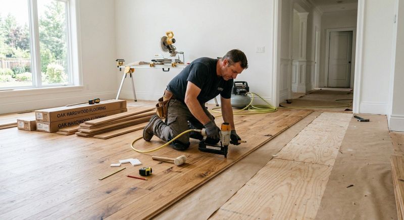 Oak Floor Installation in Stafford, TX