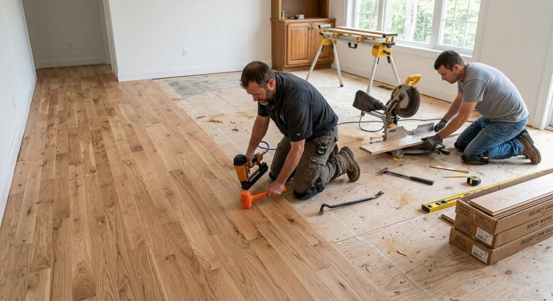 Oak Floor Installation in Sugar Land, TX