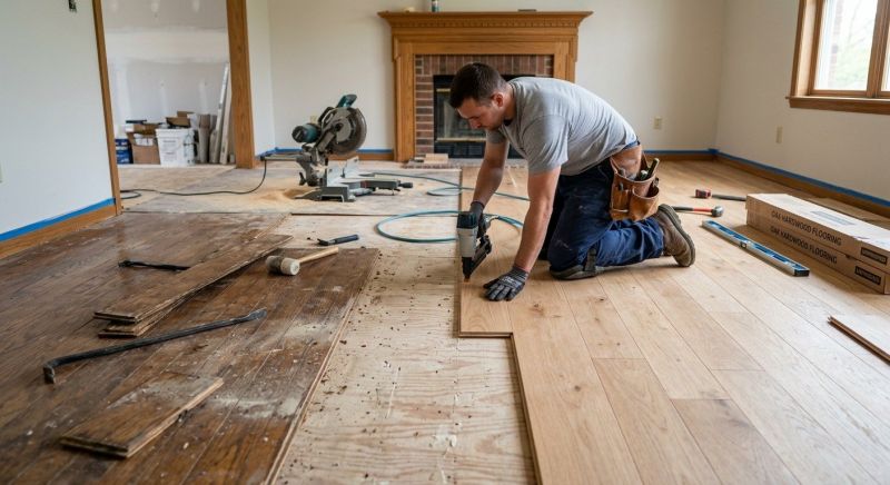 Oak Floor Replacement in South Houston, TX