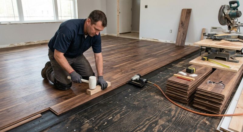 Walnut Flooring Installation in South Houston, TX