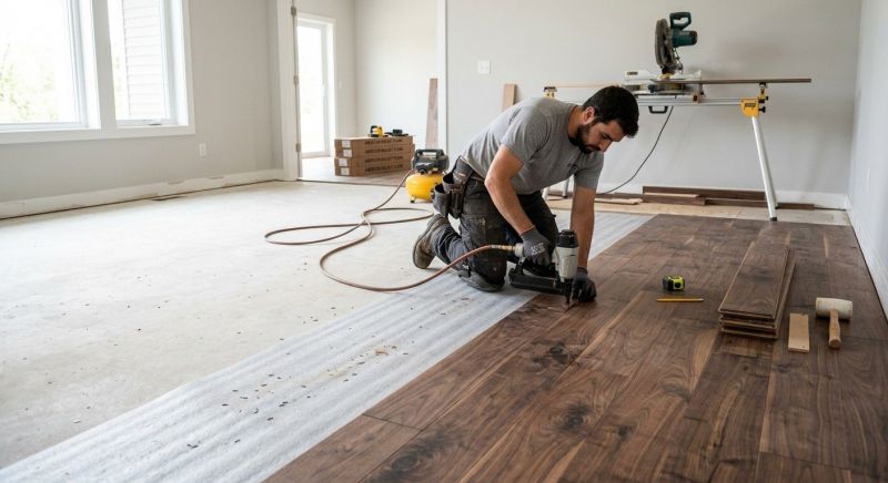 Walnut Flooring Installation in South Houston, TX