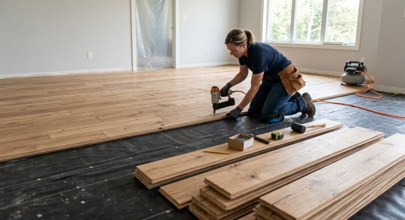 Wide Plank Floor Installation in South Houston, TX