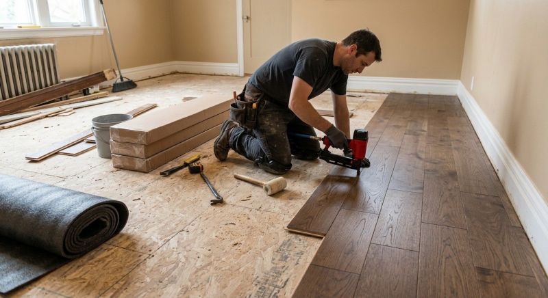 Wood Flooring Replacement in Crosby, TX